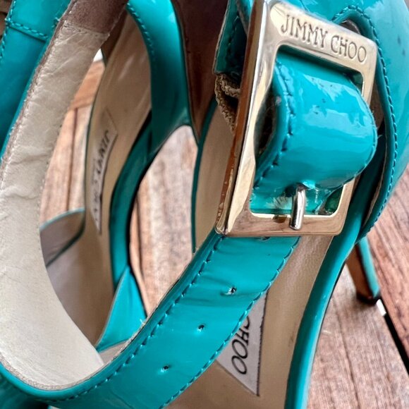 Jimmy Choo Teal Used Heels Great Condition - Picture 5 of 5
